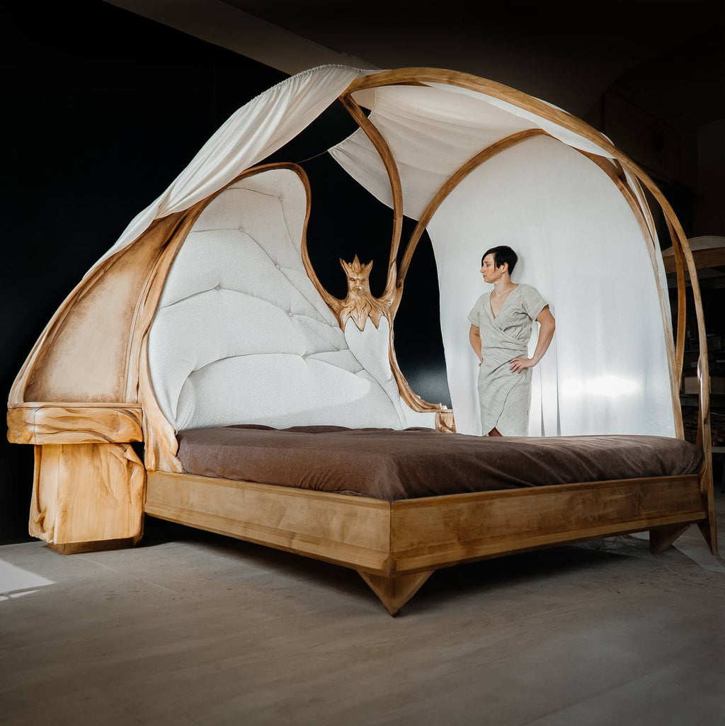 Phoenix Canopy Bed – Sculptural Bedroom Ensemble